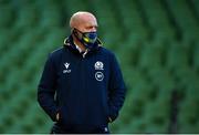 5 December 2020; Scotland head coach Gregor Townsend ahead of the Autumn Nations Cup match between Ireland and Scotland at the Aviva Stadium in Dublin. Photo by Ramsey Cardy/Sportsfile
