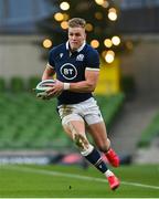 5 December 2020; Duhan van der Merwe of Scotland during the Autumn Nations Cup match between Ireland and Scotland at the Aviva Stadium in Dublin. Photo by Ramsey Cardy/Sportsfile