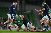 5 December 2020; Eric O'Sullivan of Ireland is tackled by Jonny Gray of Scotland during the Autumn Nations Cup match between Ireland and Scotland at the Aviva Stadium in Dublin. Photo by Ramsey Cardy/Sportsfile