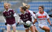 6 December 2020; Lynsey Noone of Galway in action against Melissa Duggan of Cork during the TG4 All-Ireland Senior Ladies Football Championship Semi-Final match between Cork and Galway at Croke Park in Dublin. Photo by Ray McManus/Sportsfile