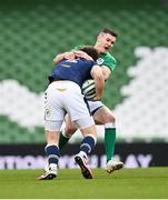 5 December 2020; Jonathan Sexton of Ireland tackles Duncan Taylor of Scotland during the Autumn Nations Cup match between Ireland and Scotland at the Aviva Stadium in Dublin. Photo by Seb Daly/Sportsfile