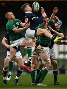 5 December 2020; Darcy Graham of Scotland in action against Keith Earls of Ireland during the Autumn Nations Cup match between Ireland and Scotland at the Aviva Stadium in Dublin. Photo by Seb Daly/Sportsfile