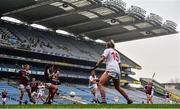 6 December 2020; Ciara O'Sullivan of Cork shoots to score her side's second goal during the TG4 All-Ireland Senior Ladies Football Championship Semi-Final match between Cork and Galway at Croke Park in Dublin. Photo by Ramsey Cardy/Sportsfile