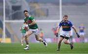 6 December 2020; Patrick Durcan of Mayo in action against Brian Fox of Tipperary during the GAA Football All-Ireland Senior Championship Semi-Final match between Mayo and Tipperary at Croke Park in Dublin. Photo by Ramsey Cardy/Sportsfile