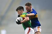 6 December 2020; Cillian O'Connor of Mayo in action against Colm O'Shaughnessy of Tipperary during the GAA Football All-Ireland Senior Championship Semi-Final match between Mayo and Tipperary at Croke Park in Dublin. Photo by Harry Murphy/Sportsfile