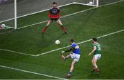 6 December 2020; Conor Sweeney of Tipperary has a shot on goal that was saved by Mayo goalkeeper David Clarke during the GAA Football All-Ireland Senior Championship Semi-Final match between Mayo and Tipperary at Croke Park in Dublin. Photo by Sam Barnes/Sportsfile