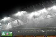 6 December 2020; A general view of the Aviva Stadium as fog descends on the stand prior to the Extra.ie FAI Cup Final match between Shamrock Rovers and Dundalk at the Aviva Stadium in Dublin. Photo by Eóin Noonan/Sportsfile