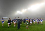 6 December 2020; Tipperary manager David Power and captain Conor Sweeney lead their side in a wreath laying ceremony following the GAA Football All-Ireland Senior Championship Semi-Final match between Mayo and Tipperary at Croke Park in Dublin. Photo by Ramsey Cardy/Sportsfile