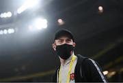 6 December 2020; Aaron McCarey of Dundalk prior to the Extra.ie FAI Cup Final match between Shamrock Rovers and Dundalk at the Aviva Stadium in Dublin. Photo by Stephen McCarthy/Sportsfile