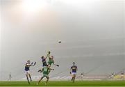 6 December 2020; Bill Maher of Tipperary in action against Kevin McLoughlin of Mayo during the GAA Football All-Ireland Senior Championship Semi-Final match between Mayo and Tipperary at Croke Park in Dublin. Photo by Ramsey Cardy/Sportsfile