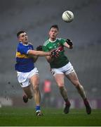 6 December 2020; Stephen Coen of Mayo is tackled by Colin O'Riordan of Tipperary during the GAA Football All-Ireland Senior Championship Semi-Final match between Mayo and Tipperary at Croke Park in Dublin. Photo by Ray McManus/Sportsfile
