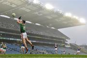 6 December 2020; Cillian O'Connor of Mayo scores his side's first goal during the GAA Football All-Ireland Senior Championship Semi-Final match between Mayo and Tipperary at Croke Park in Dublin. Photo by Ramsey Cardy/Sportsfile