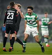 6 December 2020; Roberto Lopes of Shamrock Rovers celebrates after scoring his side's second goal during the Extra.ie FAI Cup Final match between Shamrock Rovers and Dundalk at the Aviva Stadium in Dublin. Photo by Seb Daly/Sportsfile
