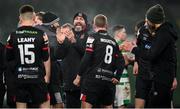 6 December 2020; Dundalk interim head coach Filippo Giovagnoli celebrates with his team following the Extra.ie FAI Cup Final match between Shamrock Rovers and Dundalk at the Aviva Stadium in Dublin. Photo by Stephen McCarthy/Sportsfile