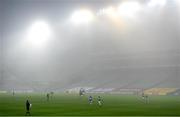 6 December 2020; Players contest the throw-in at the start of the second half under heavy fog during the GAA Football All-Ireland Senior Championship Semi-Final match between Mayo and Tipperary at Croke Park in Dublin. Photo by Ramsey Cardy/Sportsfile
