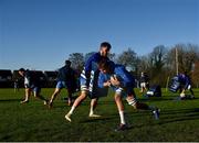 7 December 2020; Ross Molony, right, and Will Connorsduring Leinster Rugby squad training at UCD in Dublin. Photo by Ramsey Cardy/Sportsfile