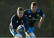 7 December 2020; Dan Leavy, left, and Ross Molony during Leinster Rugby squad training at UCD in Dublin. Photo by Ramsey Cardy/Sportsfile