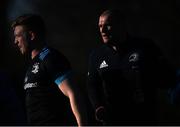 7 December 2020; Dan Leavy, left, and Rhys Ruddock during Leinster Rugby squad training at UCD in Dublin. Photo by Ramsey Cardy/Sportsfile