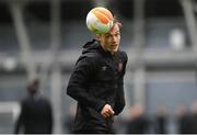 9 December 2020; Greg Sloggett of Dundalk during a Dundalk training session at the Sport Ireland National Indoor Arena in Dublin. Photo by Stephen McCarthy/Sportsfile