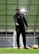 9 December 2020; Dundalk head coach Filippo Giovagnoli during a Dundalk training session at the Sport Ireland National Indoor Arena in Dublin. Photo by Stephen McCarthy/Sportsfile