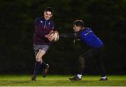 10 December 2020; Oisin O'Neil, left, and Callum Wright during a Westmanstown RFC Men's training session at Westmanstown RFC in Dublin. Photo by Harry Murphy/Sportsfile