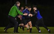 10 December 2020; Attlia Urban, centre, during a Westmanstown RFC Men's training session at Westmanstown RFC in Dublin. Photo by Harry Murphy/Sportsfile