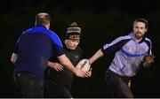 10 December 2020; Gary Keogh, centre, during a Westmanstown RFC Men's training session at Westmanstown RFC in Dublin. Photo by Harry Murphy/Sportsfile