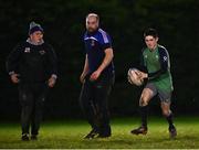 10 December 2020; Oisin O'Neil, right, during a Westmanstown RFC Men's training session at Westmanstown RFC in Dublin. Photo by Harry Murphy/Sportsfile
