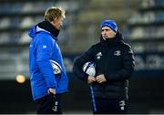 11 December 2020; Head coach Leo Cullen and backs coach Felipe Contepomi during a Leinster Rugby captain's run at the GGL Stadium in Montpellier, France. Photo by Harry Murphy/Sportsfile