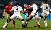 11 December 2020; Marcell Coetzee of Ulster is tackled by Sofiane Guitoune of Toulouse during the Heineken Champions Cup Pool B Round 1 match between Ulster and Toulouse at Kingspan Stadium in Belfast. Photo by John Dickson/Sportsfile