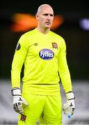 10 December 2020; Dundalk goalkeeper Gary Rogers ahead of the UEFA Europa League Group B match between Dundalk and Arsenal at the Aviva Stadium in Dublin. Photo by Ben McShane/Sportsfile