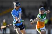 12 December 2020; Luke McDwyer of Dublin in action against Padraig Cantwell of Offaly during the Bord Gais Energy Leinster Under 20 Hurling Championship Quarter-Final match between Offaly and Dublin at St Brendan's Park in Birr, Offaly. Photo by Sam Barnes/Sportsfile