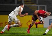 11 December 2020; John Cooney of Ulster and Antoine Dupont of Toulouse during the Heineken Champions Cup Pool B Round 1 match between Ulster and Toulouse at Kingspan Stadium in Belfast. Photo by Ramsey Cardy/Sportsfile