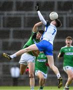 12 December 2020; Fionn Hollahan of Waterford in action against Ciaran O'Sullivan of Limerick during the Electric Ireland Munster GAA Football Minor Championship Quarter-Final match between Limerick and Waterford at LIT Gaelic Grounds in Limerick. Photo by Matt Browne/Sportsfile