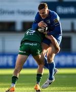 12 December 2020; Michael Silvester of Leinster A is tackled by Oran McNulty of Connacht Eagles during the A Interprovincial Friendly match between Leinster A and Connacht Eagles at Energia Park in Dublin. Photo by Ramsey Cardy/Sportsfile