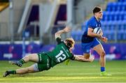 12 December 2020; Max O'Reilly of Leinster A beats the tackle by Sean O'Brien of Connacht Eagles during the A Interprovincial Friendly match between Leinster A and Connacht Eagles at Energia Park in Dublin. Photo by Ramsey Cardy/Sportsfile