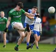 12 December 2020; Padhraic McMahon of Limerick in action against Darragh McGrath of Waterford during the Electric Ireland Munster GAA Football Minor Championship Quarter-Final match between Limerick and Waterford at LIT Gaelic Grounds in Limerick. Photo by Matt Browne/Sportsfile