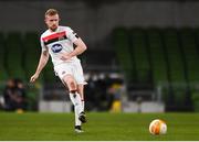 10 December 2020; Sean Hoare of Dundalk during the UEFA Europa League Group B match between Dundalk and Arsenal at the Aviva Stadium in Dublin. Photo by Ben McShane/Sportsfile