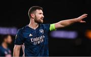 10 December 2020; Shkodran Mustafi of Arsenal during the UEFA Europa League Group B match between Dundalk and Arsenal at the Aviva Stadium in Dublin. Photo by Ben McShane/Sportsfile