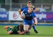 12 December 2020; Jamie Osborne of Leinster A is tackled by Colm de Buitlear of Connacht Eagles during the A Interprovincial Friendly match between Leinster A and Connacht Eagles at Energia Park in Dublin. Photo by Ramsey Cardy/Sportsfile