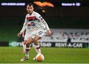 10 December 2020; Stefan Colovic of Dundalk during the UEFA Europa League Group B match between Dundalk and Arsenal at the Aviva Stadium in Dublin. Photo by Ben McShane/Sportsfile