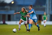 12 December 2020; Dearbhaile Beirne of Peamount United in action against Sophie Liston of Cork City during the FAI Women's Senior Cup Final match between Cork City and Peamount United at Tallaght Stadium in Dublin. Photo by Eóin Noonan/Sportsfile