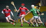 12 December 2020; Alan Connolly of Cork in action against Brian O'Grady and Jimmy Quilty of Limerick during the Bord Gáis Energy Munster GAA Hurling U20 Championship Semi-Final match between Limerick and Cork at LIT Gaelic Grounds in Limerick. Photo by Matt Browne/Sportsfile