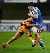 12 December 2020; Jimmy O'Brien of Leinster is tackled by Arthur Vincent of Montpellier during the Heineken Champions Cup Pool A Round 1 match between Montpellier and Leinster at the GGL Stadium in Montpellier, France. Photo by Harry Murphy/Sportsfile