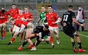 12 December 2020; Alan Flannery of Munster A is tackled by Bruce Houston of Ulster A during the A Interprovincial Friendly between Ulster A and Munster A at Kingspan Stadium, Ravenhill Park, Belfast, Northern Ireland. Photo by John Dickson/Sportsfile