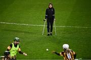 12 December 2020; Injured Kilkenny player Katie Power prior to the Liberty Insurance All-Ireland Senior Camogie Championship Final match between Galway and Kilkenny at Croke Park in Dublin. Photo by David Fitzgerald/Sportsfile