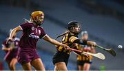 12 December 2020; Aoife Doyle of Kilkenny in action against Sarah Dervan of Galway during the Liberty Insurance All-Ireland Senior Camogie Championship Final match between Galway and Kilkenny at Croke Park in Dublin. Photo by David Fitzgerald/Sportsfile