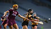 12 December 2020; Aoife Doyle of Kilkenny in action against Sarah Dervan of Galway during the Liberty Insurance All-Ireland Senior Camogie Championship Final match between Galway and Kilkenny at Croke Park in Dublin. Photo by David Fitzgerald/Sportsfile