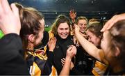 12 December 2020; An emotional injured Kilkenny player Katie Power, centre, celebrates with team-mates following the Liberty Insurance All-Ireland Senior Camogie Championship Final match between Galway and Kilkenny at Croke Park in Dublin. Photo by David Fitzgerald/Sportsfile