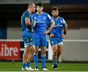 12 December 2020; Leinster players, from left, Rhys Ruddock, Harry Byrne and Andrew Porter during the Heineken Champions Cup Pool A Round 1 match between Montpellier and Leinster at the GGL Stadium in Montpellier, France. Photo by Harry Murphy/Sportsfile